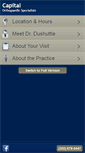 Mobile Screenshot of capitalorthopaedicspecialists.com